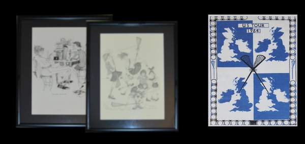 Sketches by Alma Duncan and Lacrosse Tea Towel