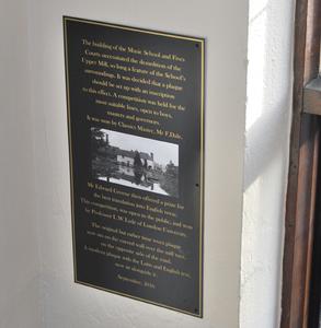 Music School plaque